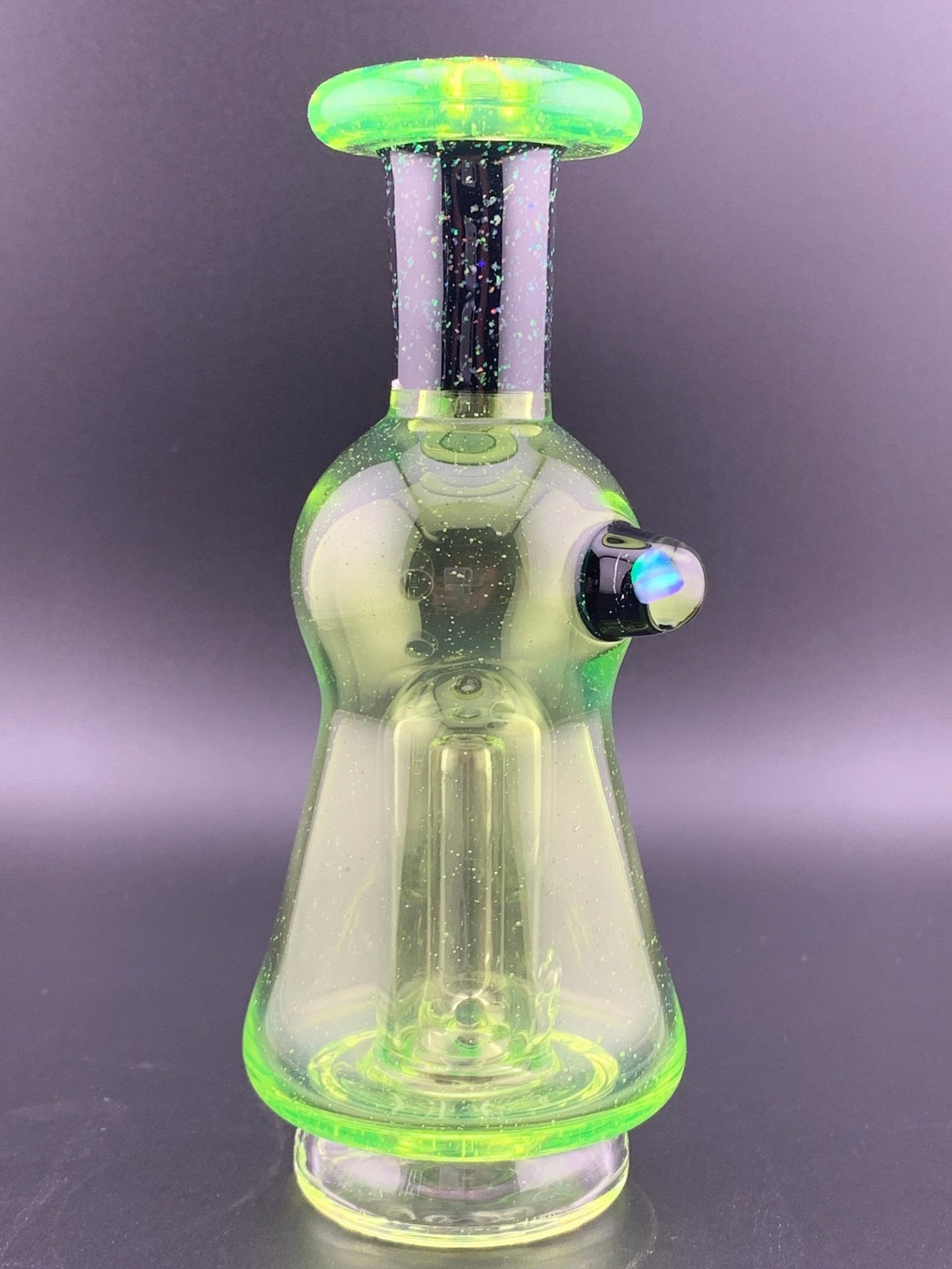 AJ Surf City Glass Puffco Peak Attachment Color W/ Crushed Opal - Glassets