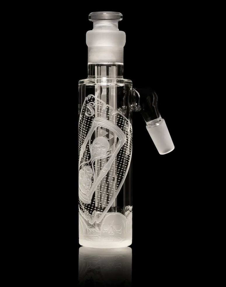 Milkyway Glass Sands of Death Card 45° Wet Ash Catcher (Clear)