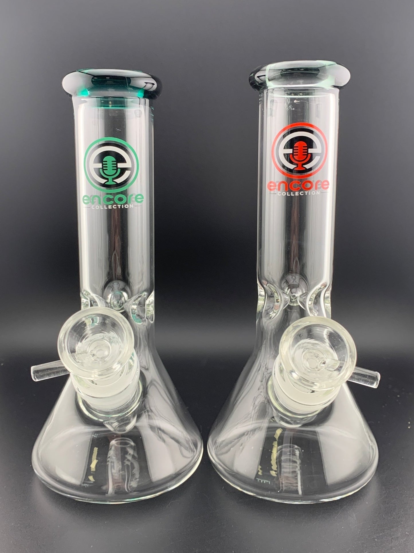 Encore Glass 8" Beaker W/ Color Lip - Glassets