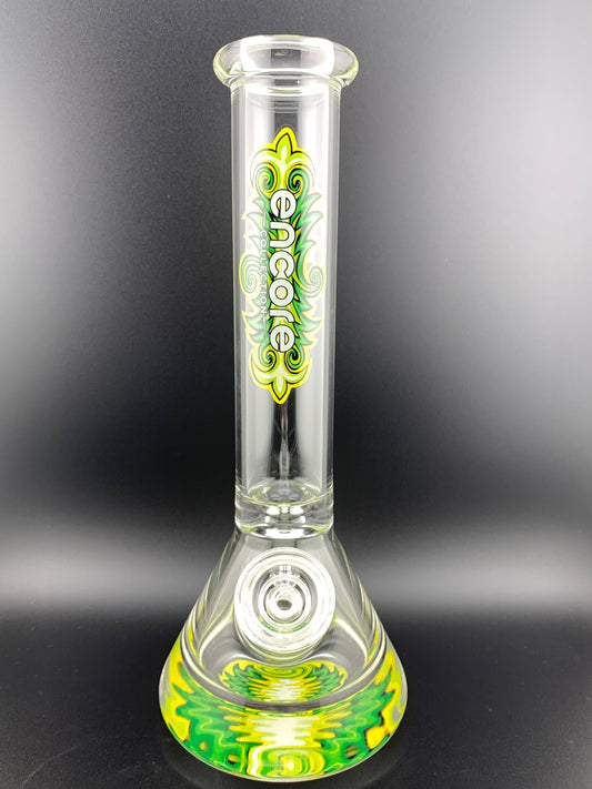 10" Pounder Beaker W/ Reverse Decal - Glassets