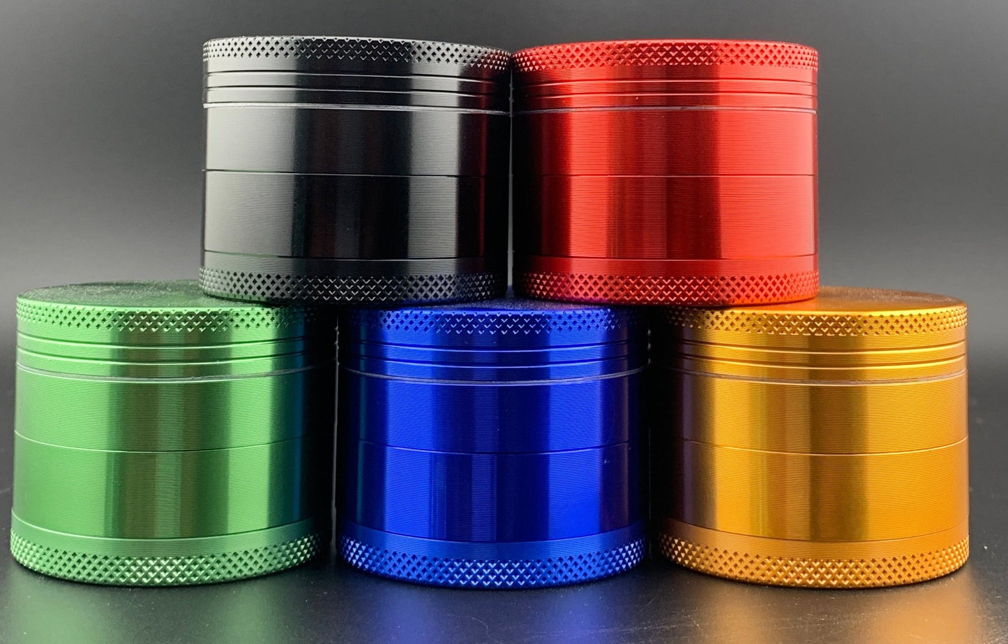 50mm 4 - Piece Grinder (Assorted Colors) - Glassets