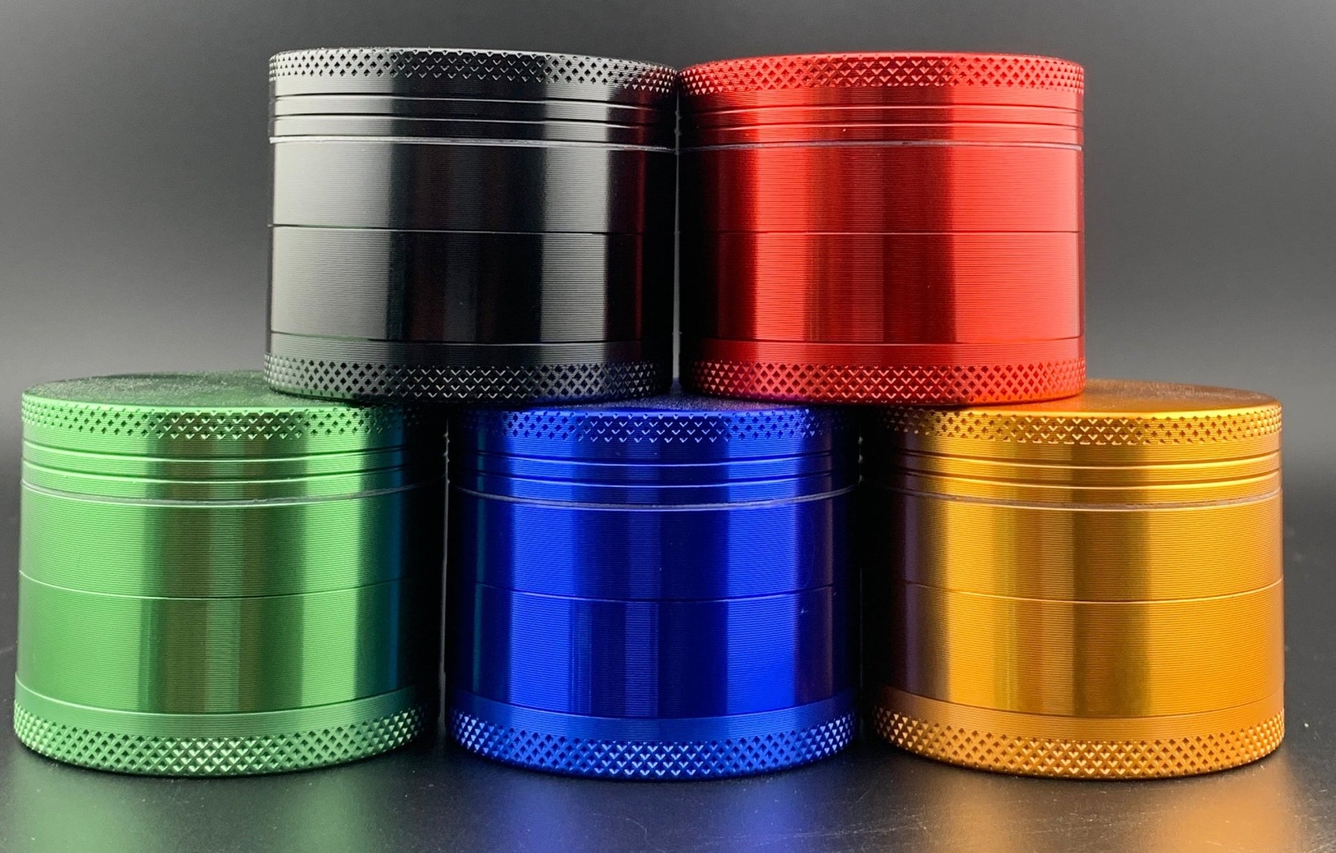 50mm 4 - Piece Grinder (Assorted Colors) - Glassets