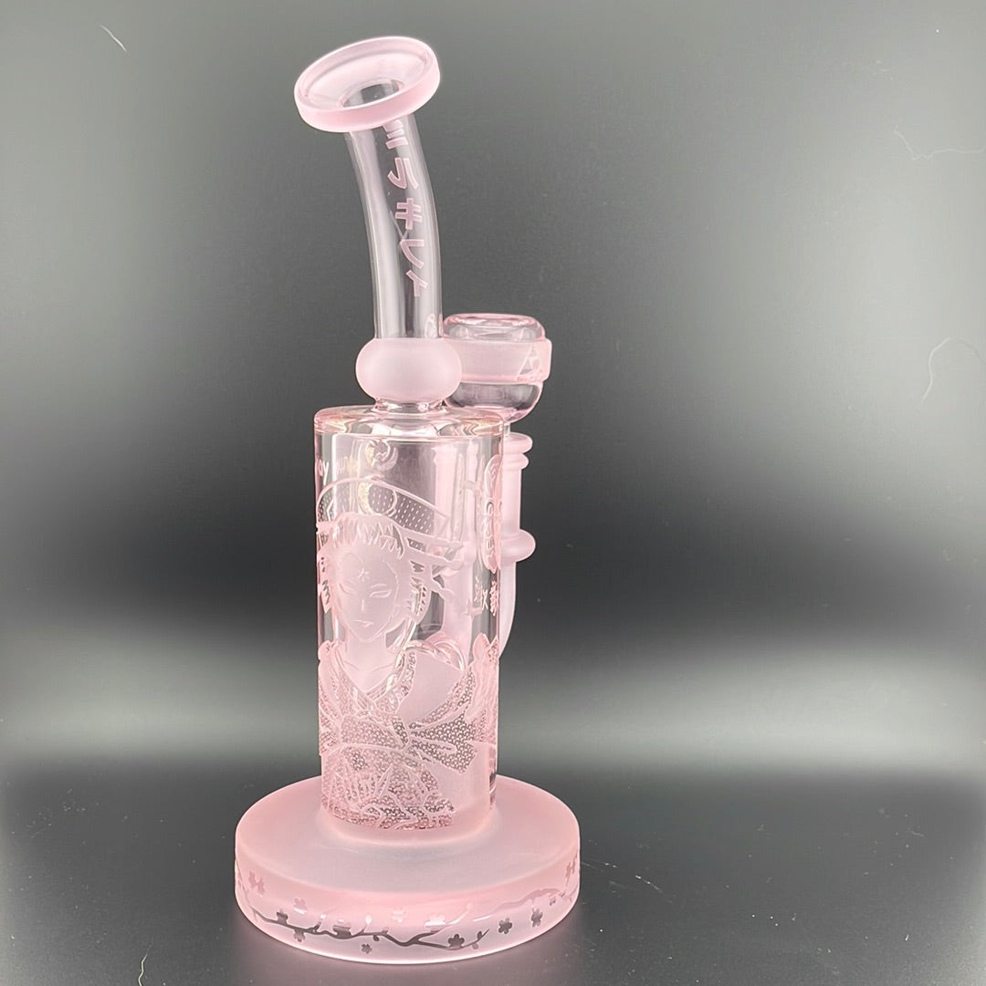 Milkyway Glass Kabuki 8.5" Pink Recycler