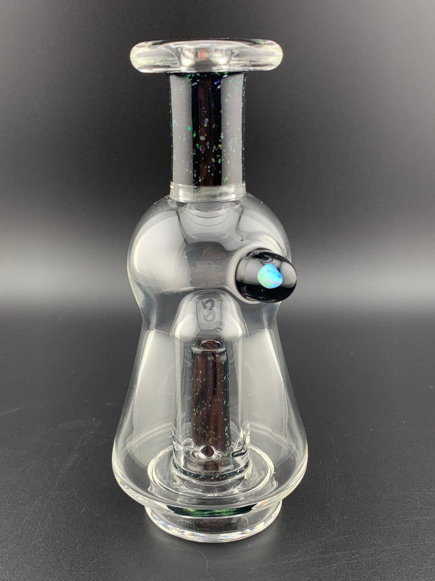 AJ Surf City Glass Puffco Peak Attachment Clear W/ Accent - Glassets