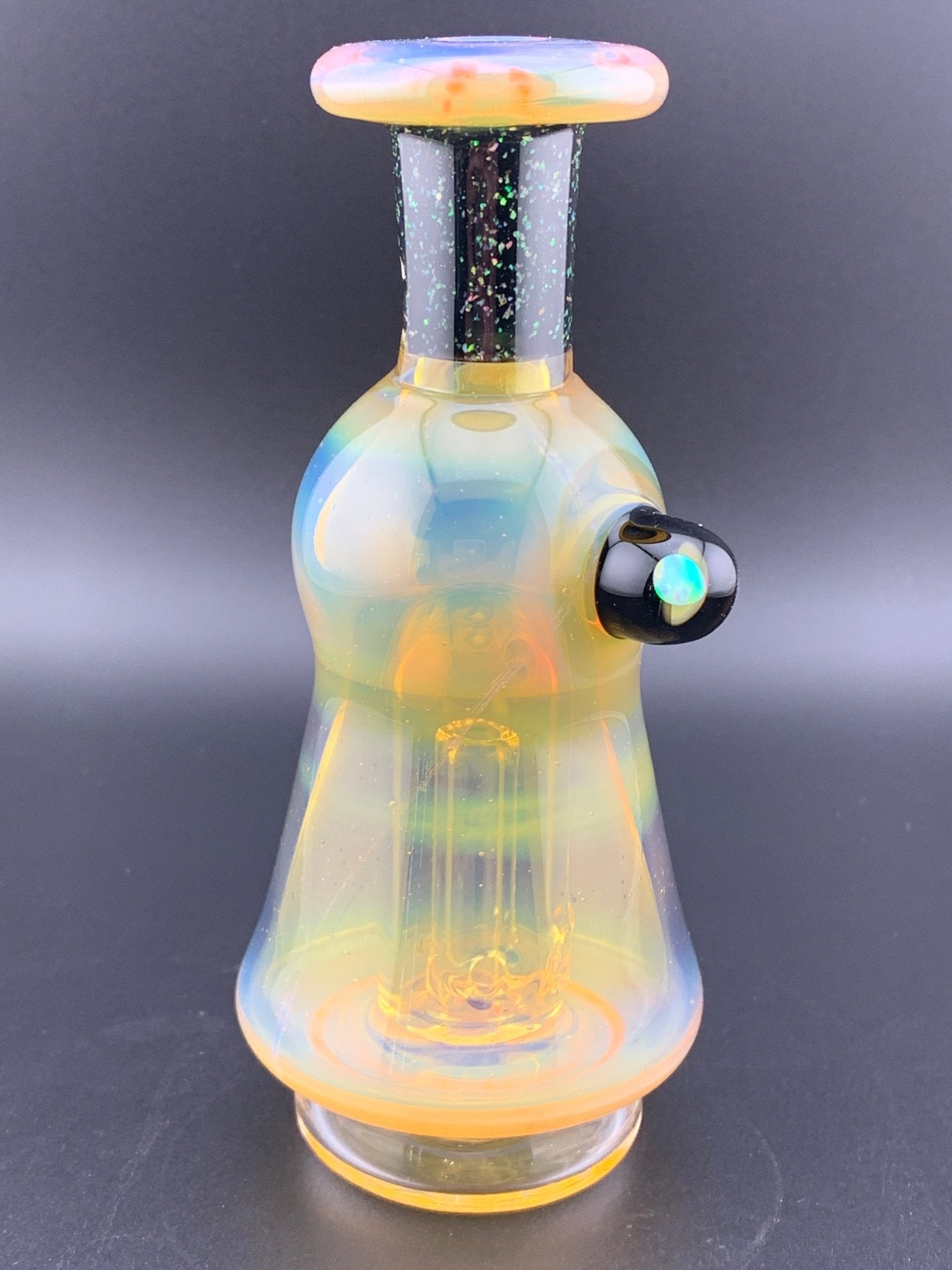 AJ Surf City Glass Puffco Peak Attachment Color W/ Crushed Opal - Glassets