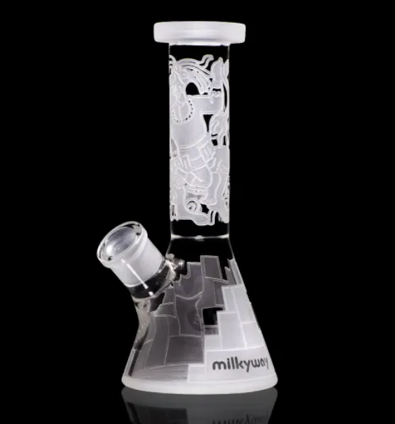 Milkyway Glass Maya Fort 7.5″ Clear Mini Beaker
