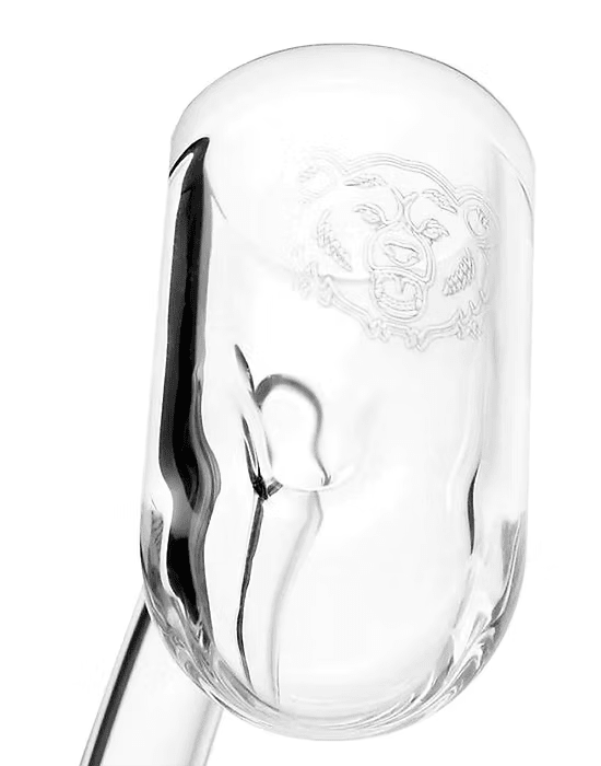 Bear Quartz 25mm V2 Round Bottom - Glassets