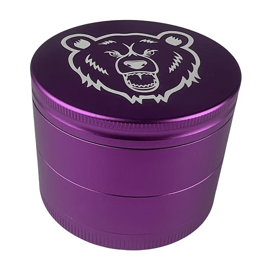 Bear Quartz 60mm 4-Piece Aluminum Grinder - Glassets