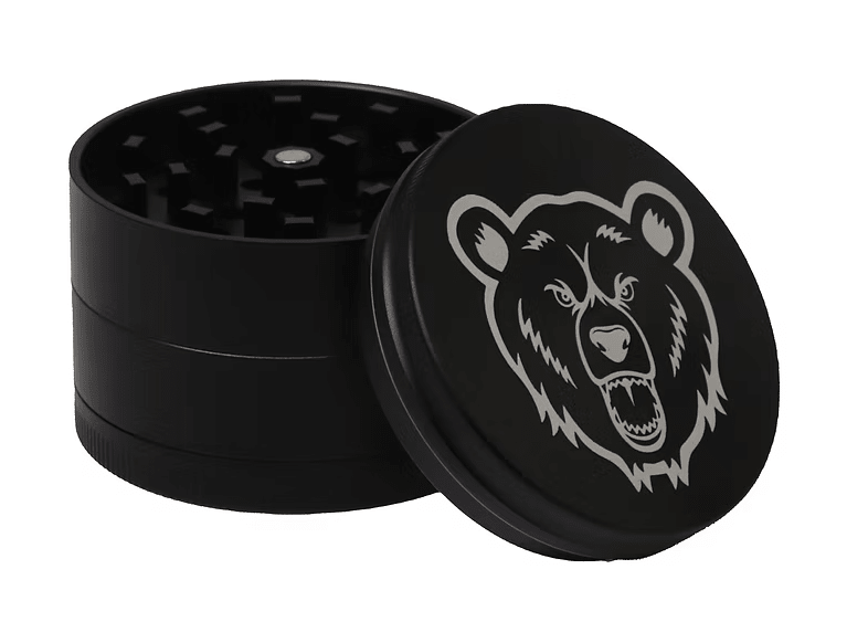 Bear Quartz 60mm 4-Piece Aluminum Grinder - Glassets