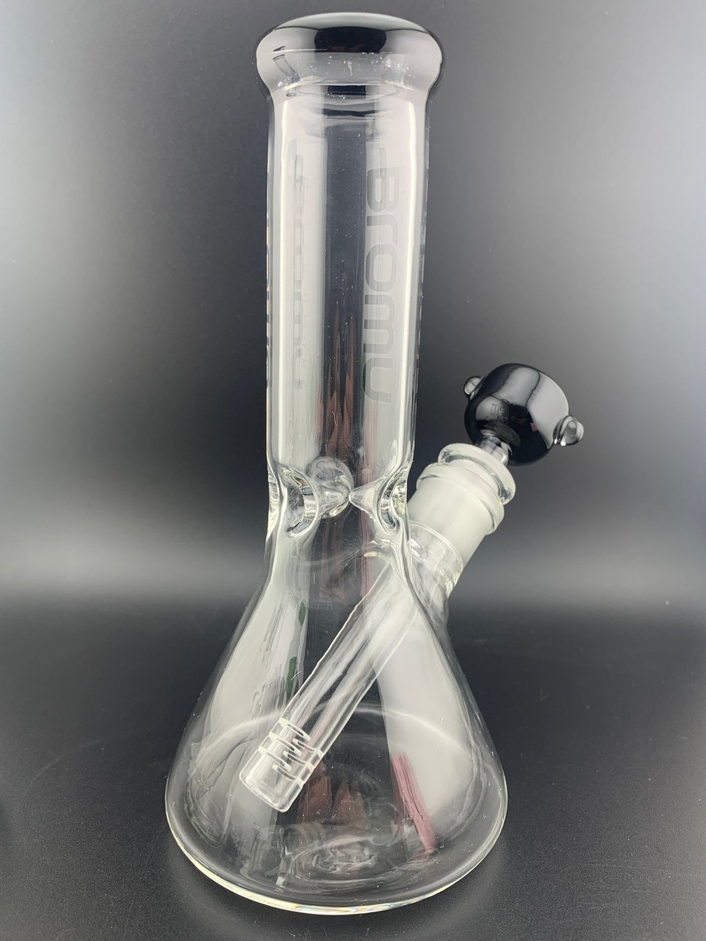 Blown Glass 8" Color Accented Beaker W/ Color Bowl - Glassets