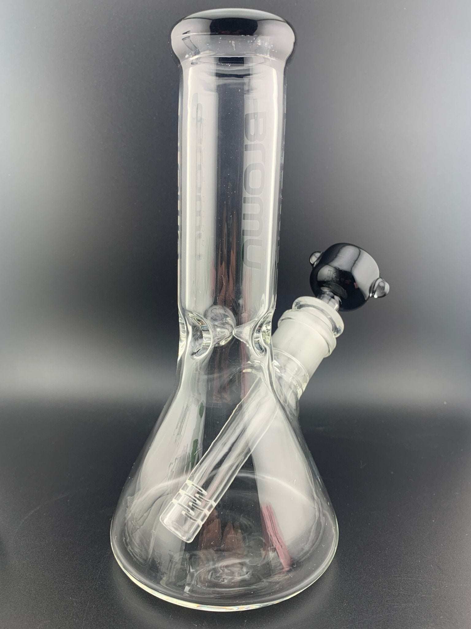 Blown Glass 8" Color Accented Beaker W/ Color Bowl - Glassets