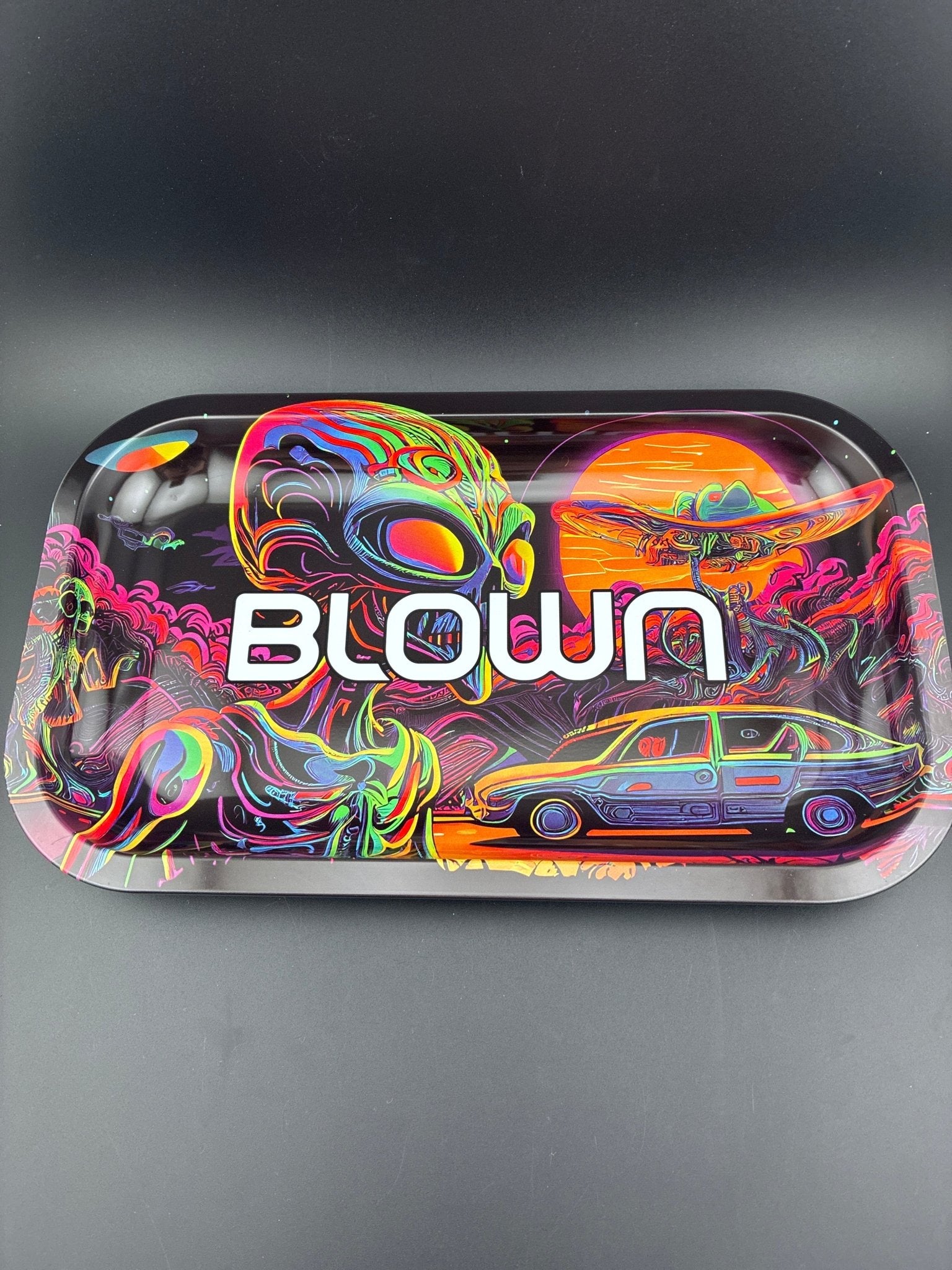 Blown Small Rolling Trays - Glassets