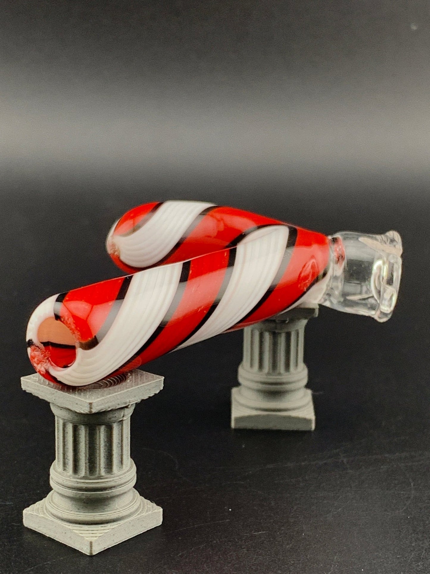 Candy Cane Glass Mouthpiece Attachment for Puffco Pivot - Glassets