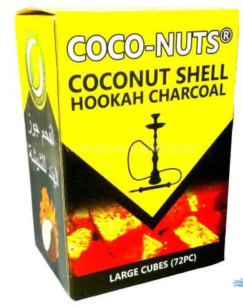 Coco-Nuts Large Coconut Shell Hookah Charcoal - Glassets