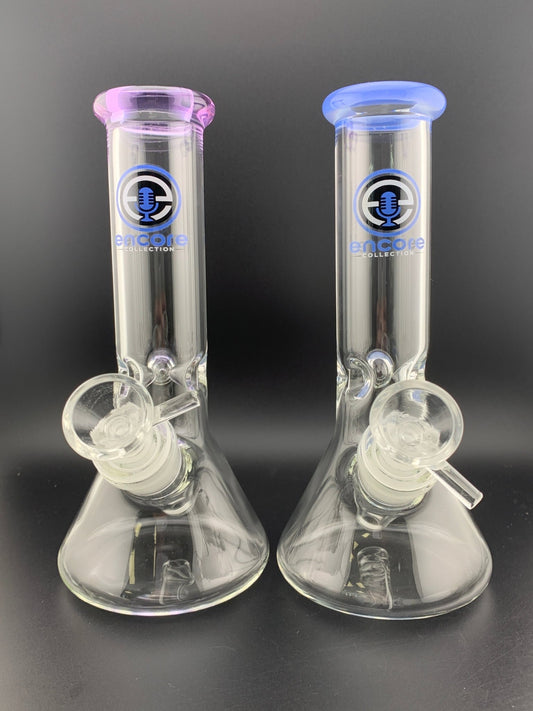 Encore Glass 8" Beaker W/ Color Lip - Glassets