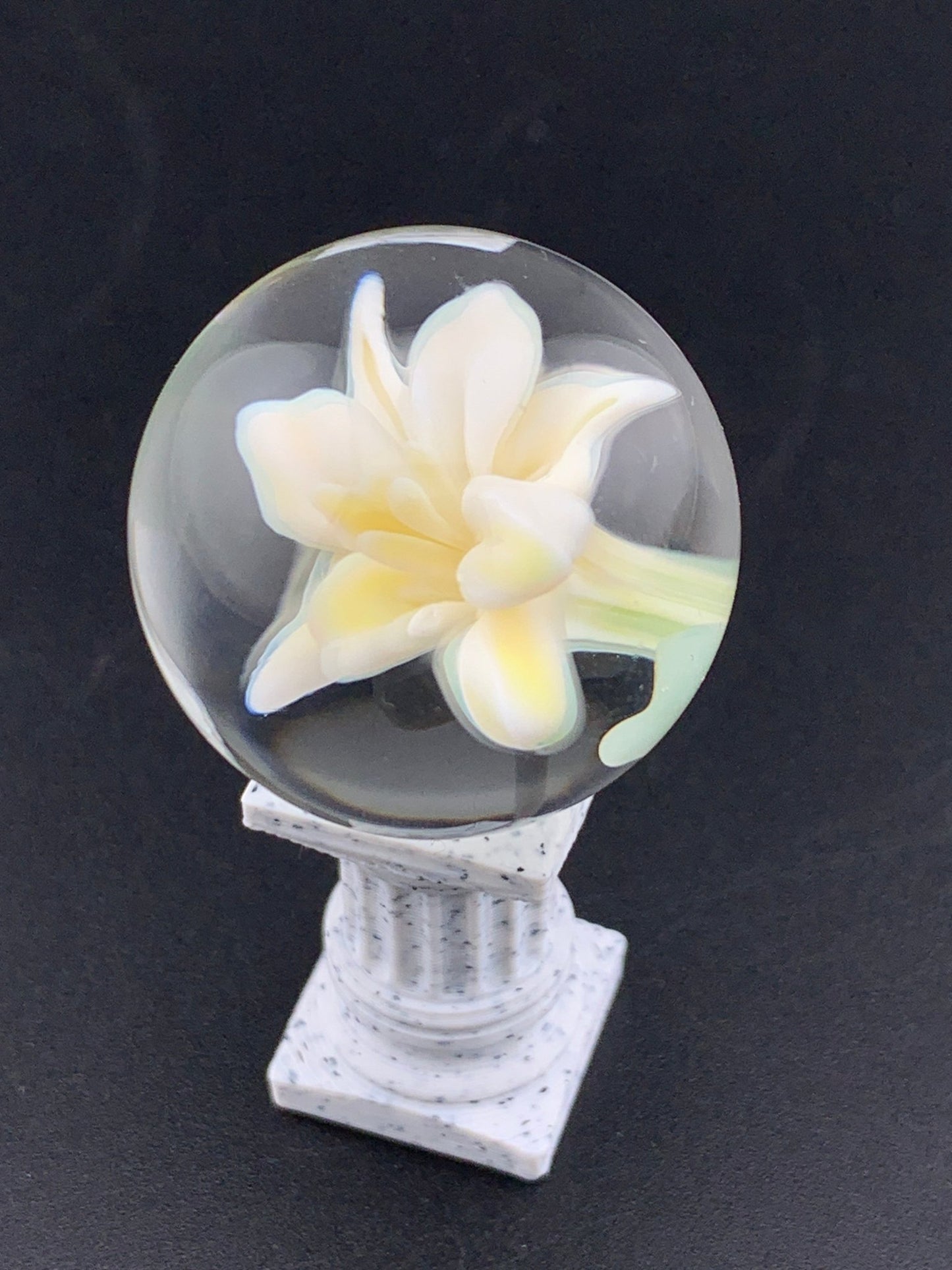 Glass Sector Flower Implosion Marble - Glassets