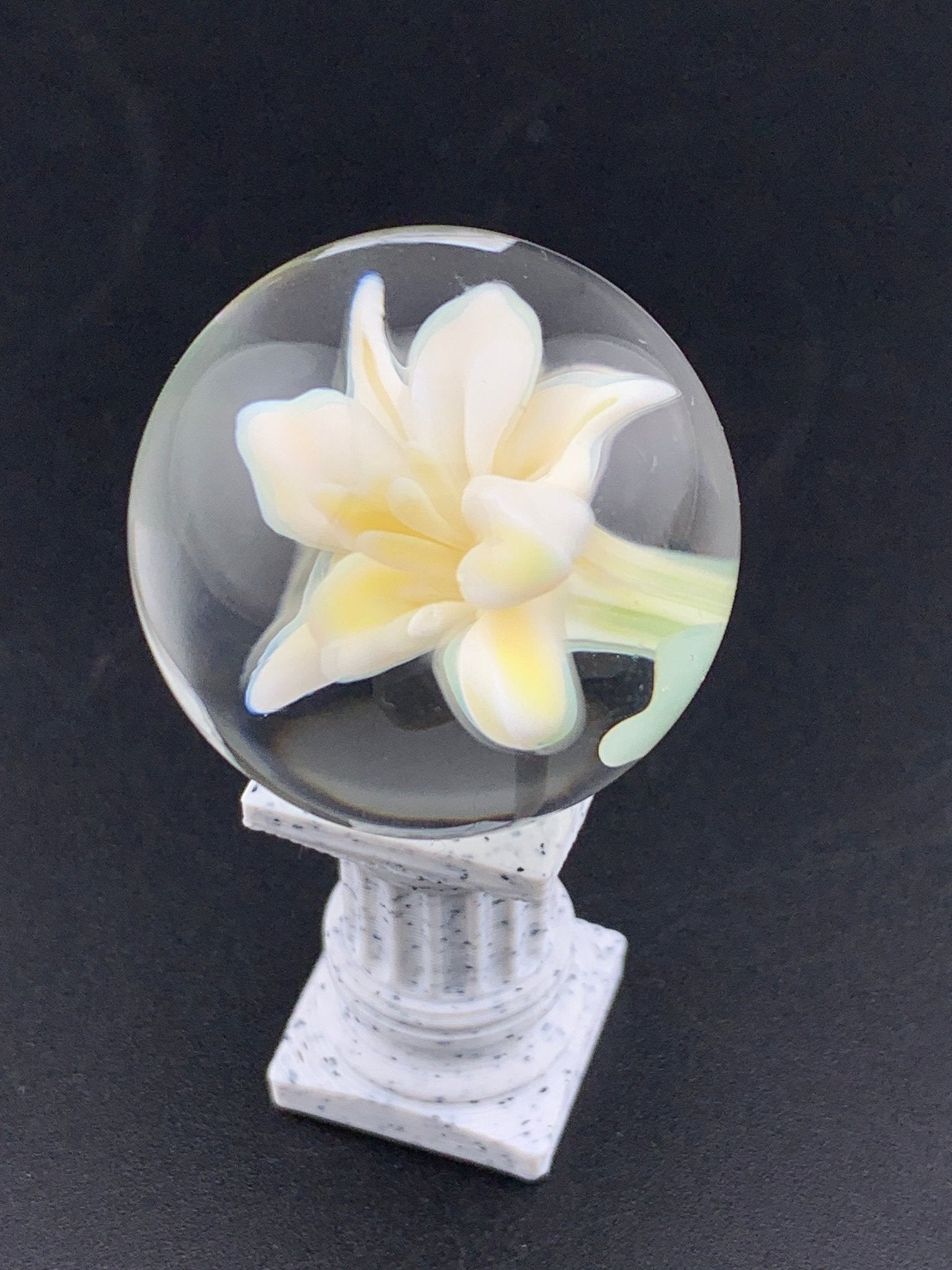 Glass Sector Flower Implosion Marble - Glassets