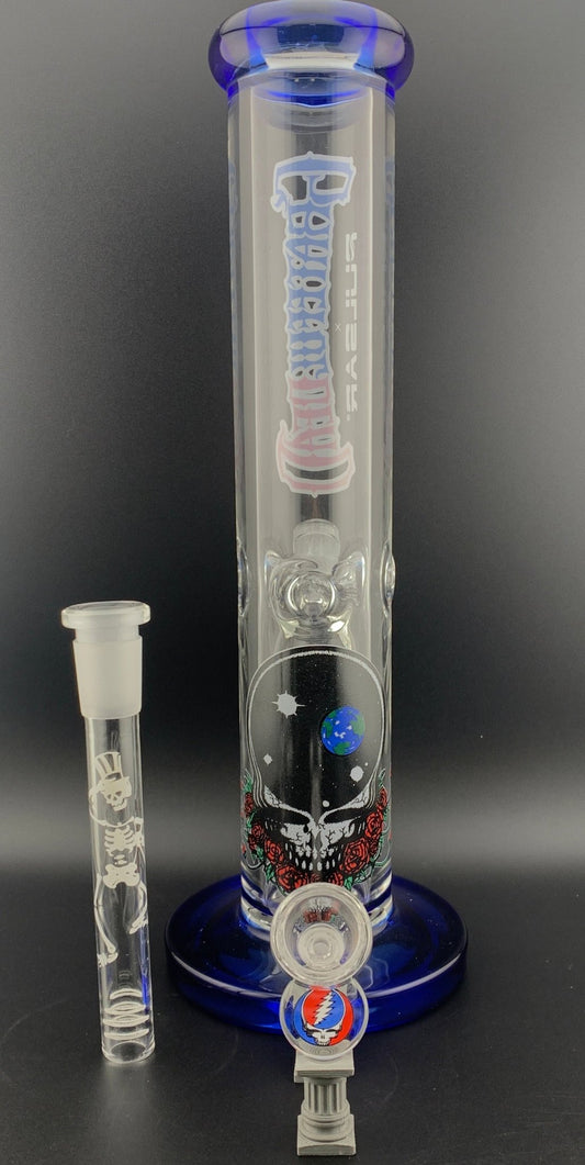 Grateful Dead x Pulsar Space Your Face 12" Straight Tube Pipe - Glassets