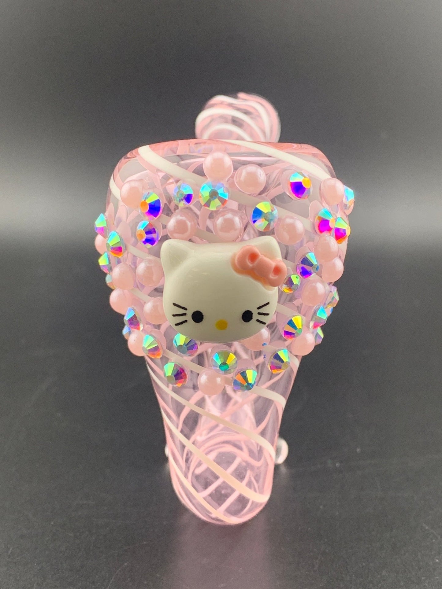 Greetings Kitty Glass Sherlock Pipe - Glassets