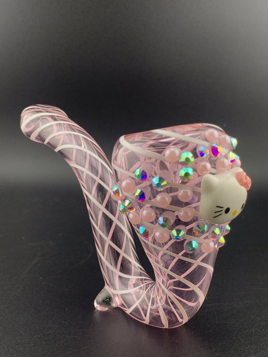 Greetings Kitty Glass Sherlock Pipe - Glassets