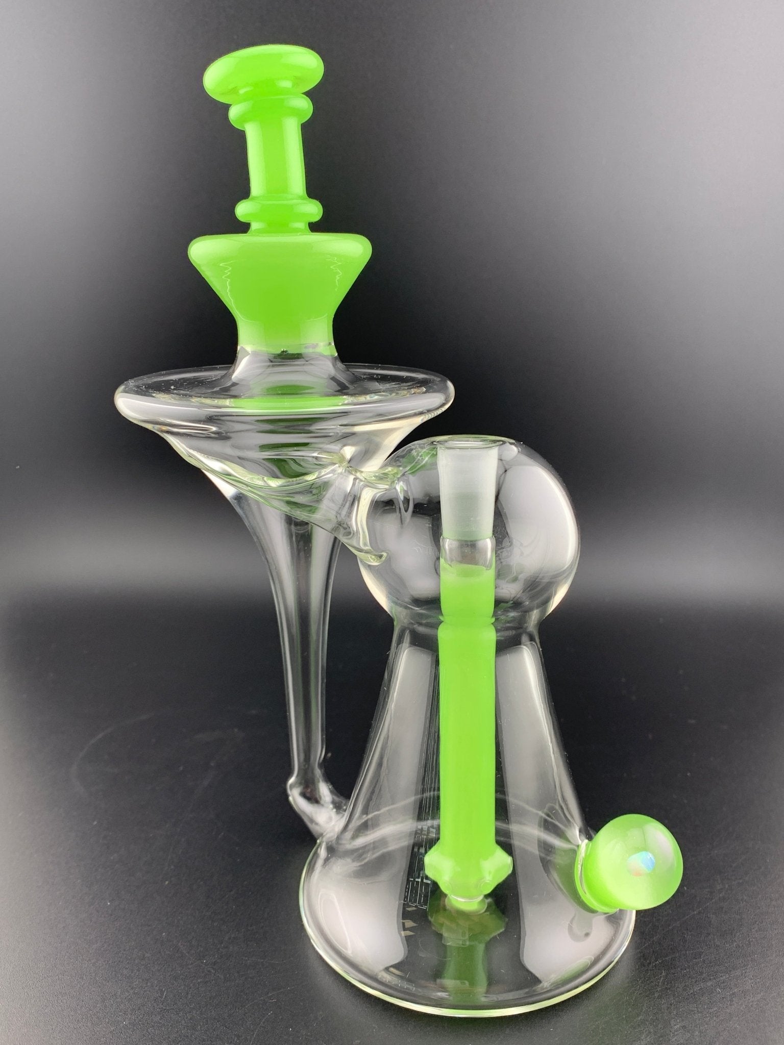 Lid Glass Recessed Recycler Color Accented - Glassets