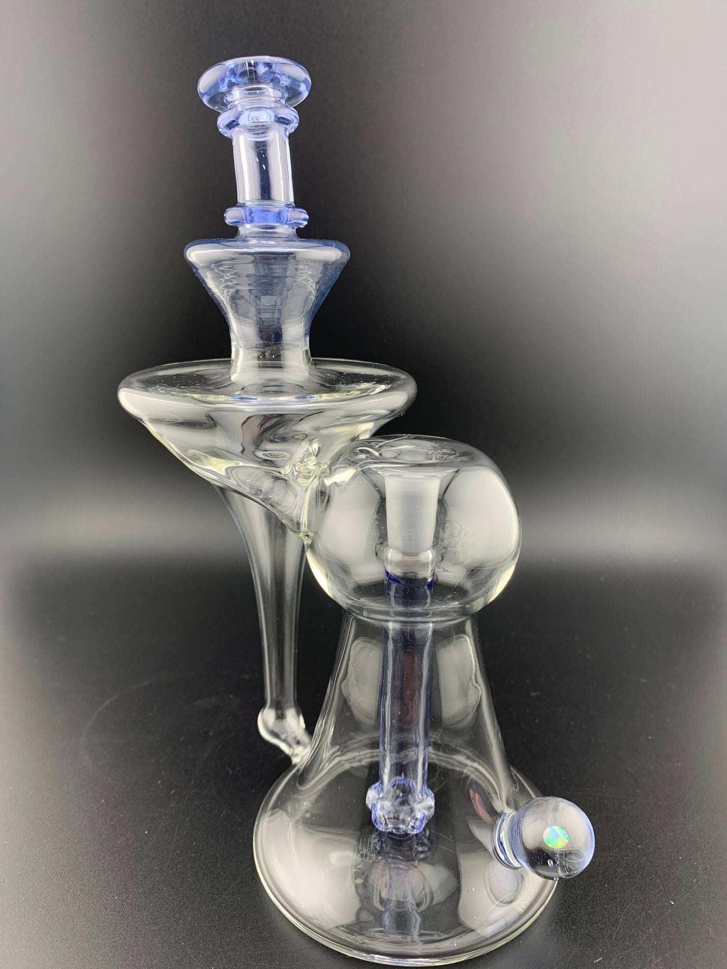 Lid Glass Recessed Recycler Color Accented - Glassets
