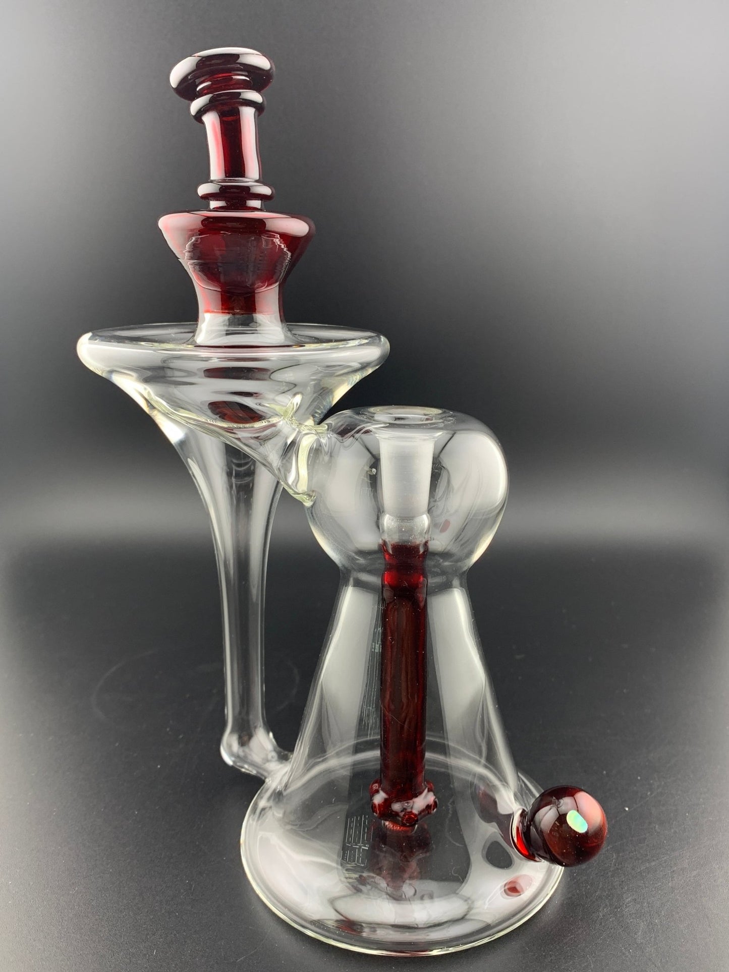 Lid Glass Recessed Recycler Color Accented - Glassets