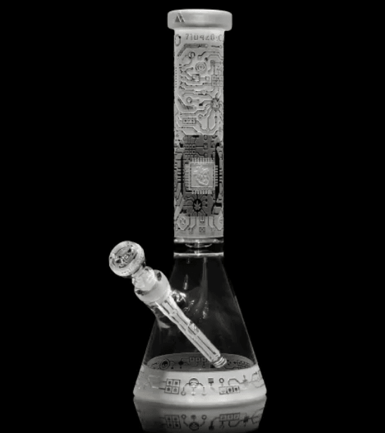 Milkyway Glass Circuitboard 15″ Clear Beaker - Glassets