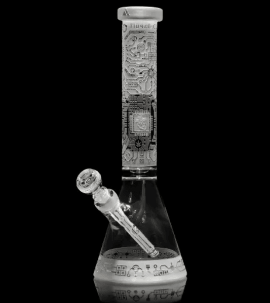 Milkyway Glass Circuitboard 15″ Clear Beaker - Glassets