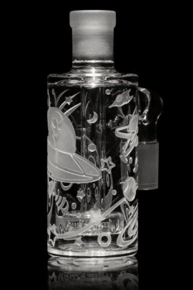 Milkyway Glass Clear Wet Ash Catchers - Glassets