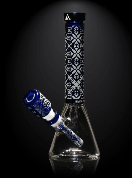 Milkyway Glass Elemental 11″ Beaker - Glassets