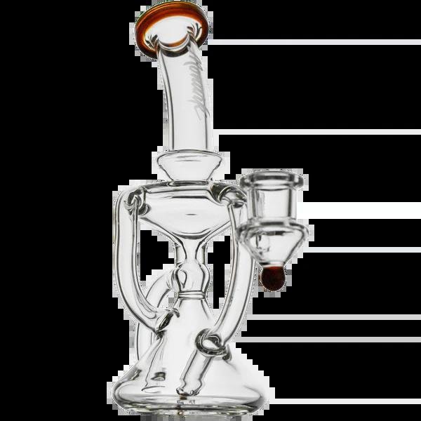 Monark Glass 8" Classic Klein Recycler - Glassets