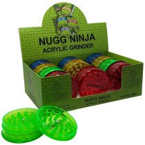 Nugg Ninja 2.3" 2 Piece Plastic Grinder - Glassets