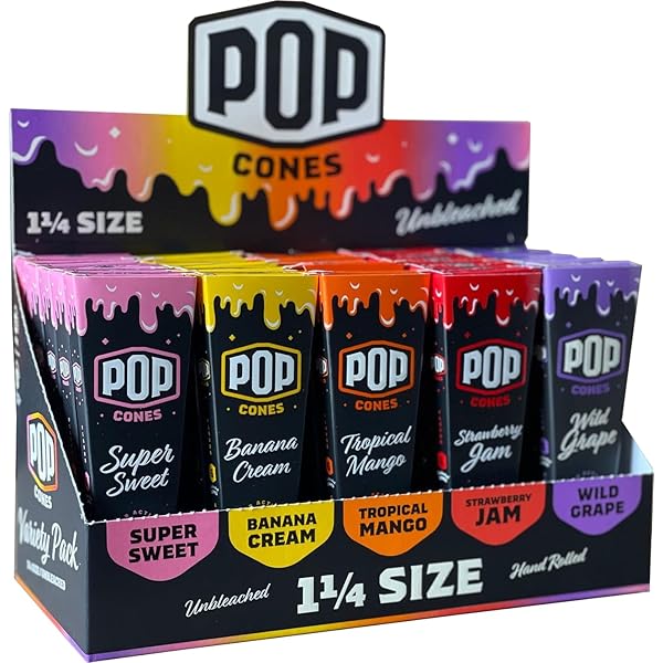 Pop Cones Ultra Thin 1 1/4 - Glassets