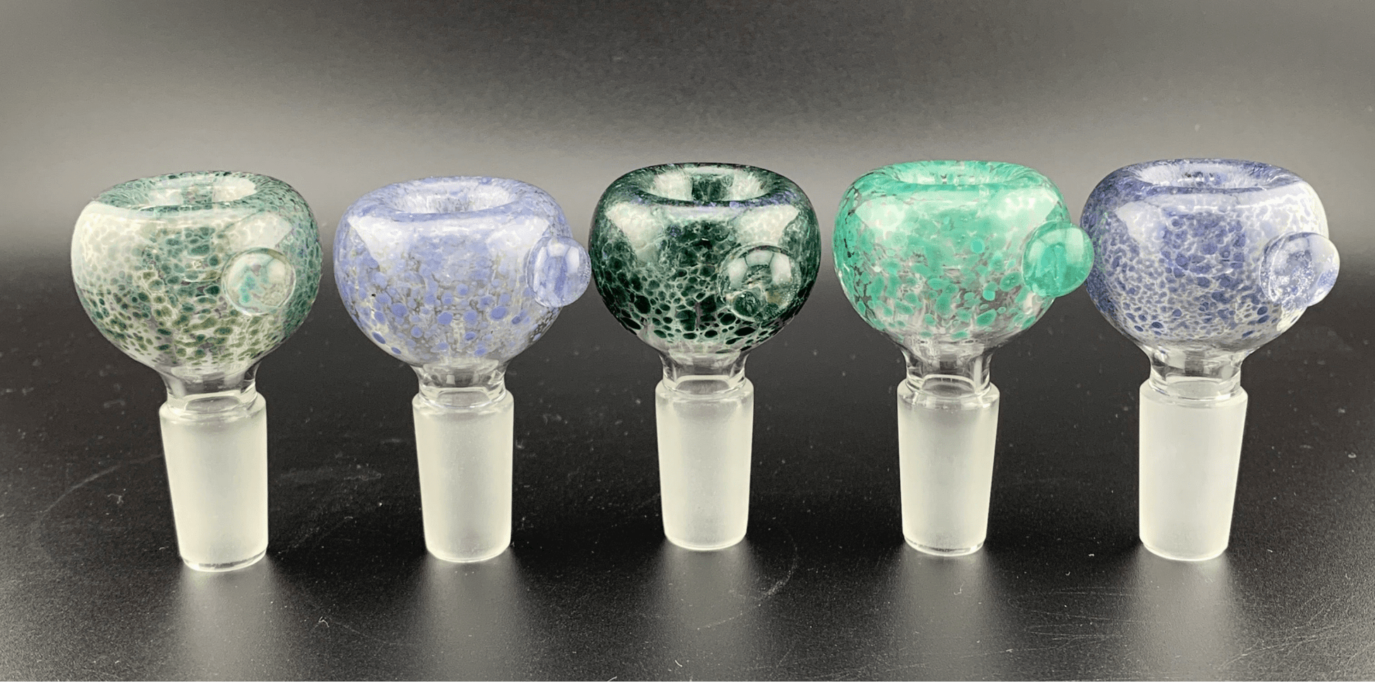 Spot Frit Bubble Slide - Glassets