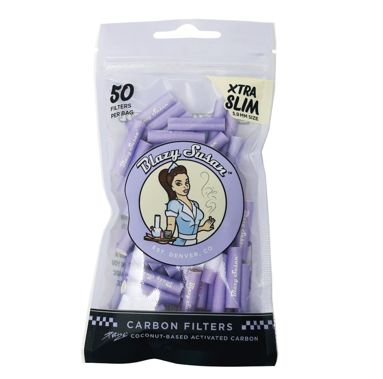 Blazy Susan Carbon Filter Tips 50 ct - Glassets