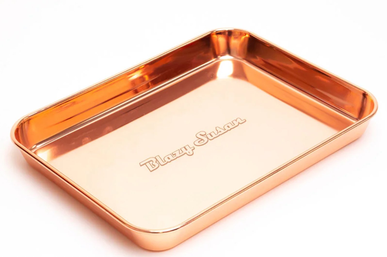 Blazy Susan Metal Rolling Tray - Glassets