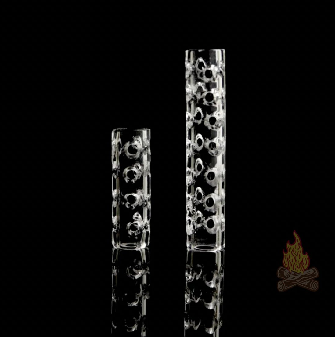 Campfire Quartz Hollow Quartz Pillar W/ Holes - Glassets