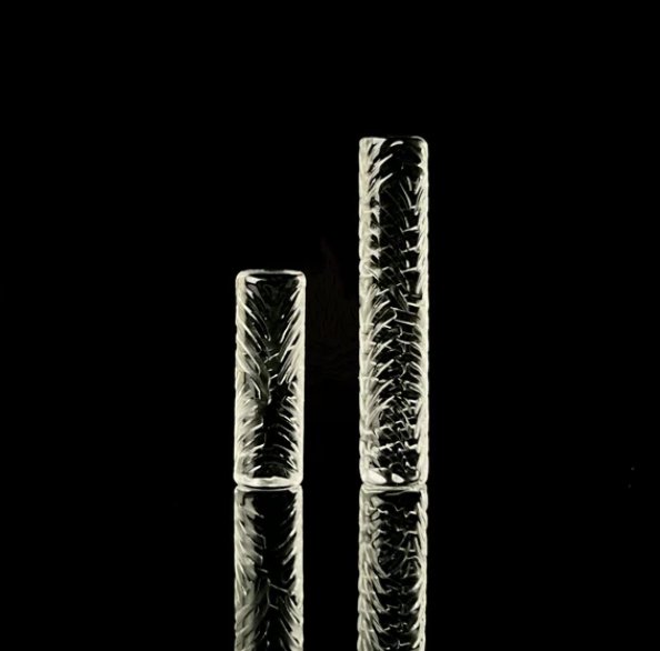 Campfire Quartz Solid Quartz Pillars Engraved - Glassets