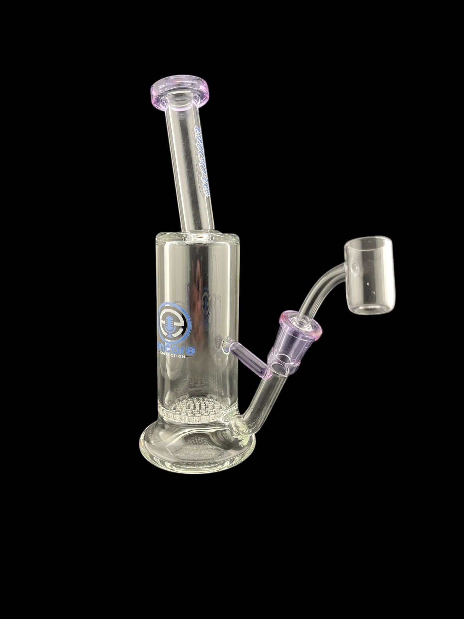 Encore Glass 8" Clear Slammer W/ Honeycomb - Glassets