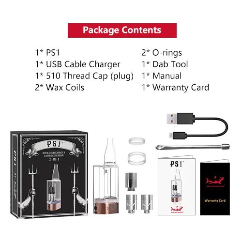 Hamilton Devices PS1 double cart and vaporizer battery - Glassets