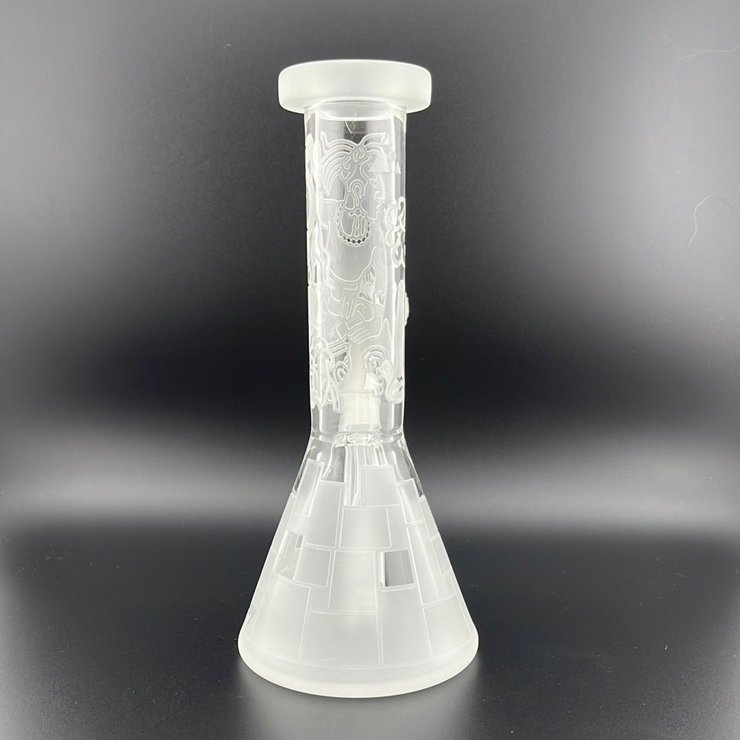 Milkyway Glass Maya Fort 7.5" Clear Mini Beaker - Glassets