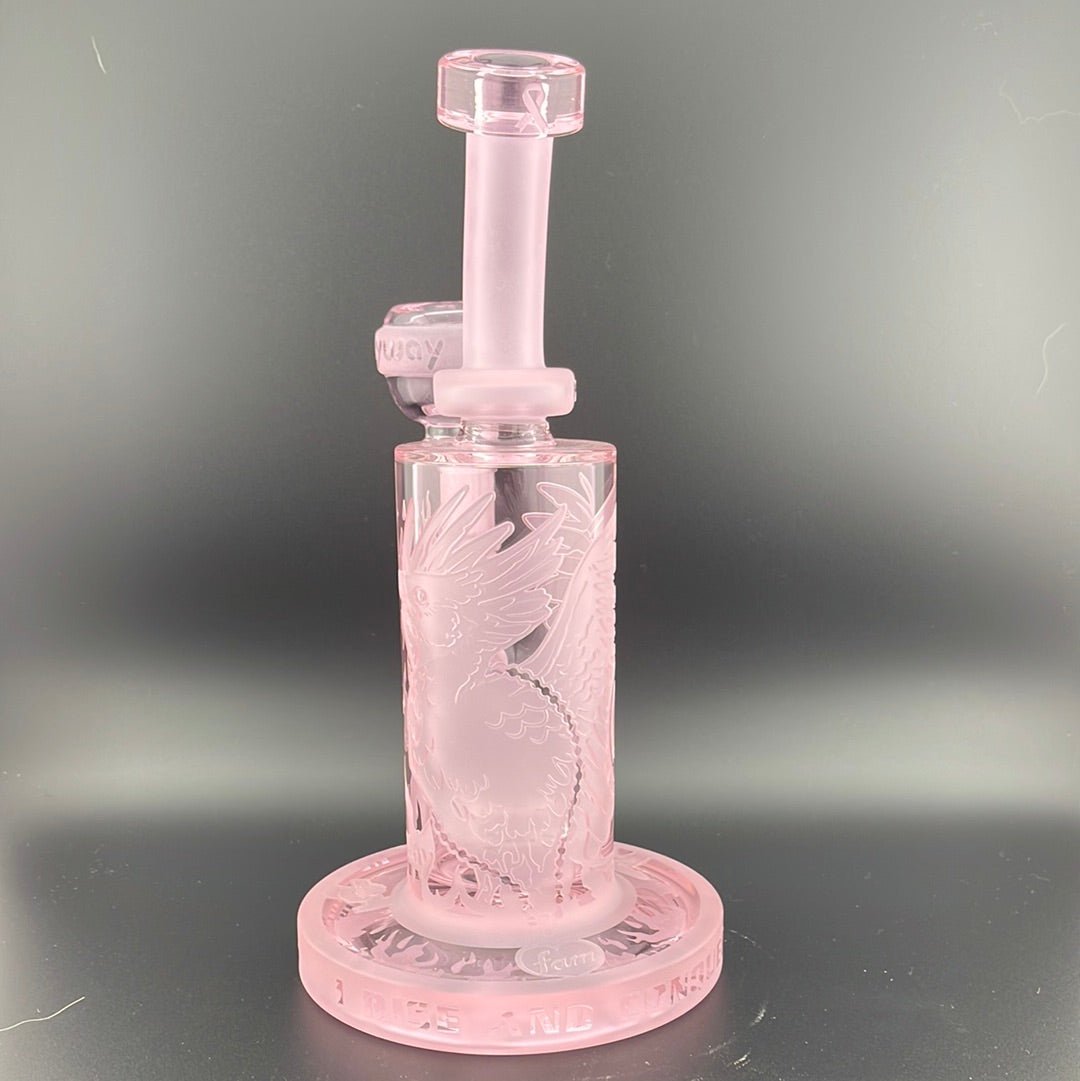 Milkyway Glass Phoenix Forged in Fire Pink Cancer Rig - Glassets