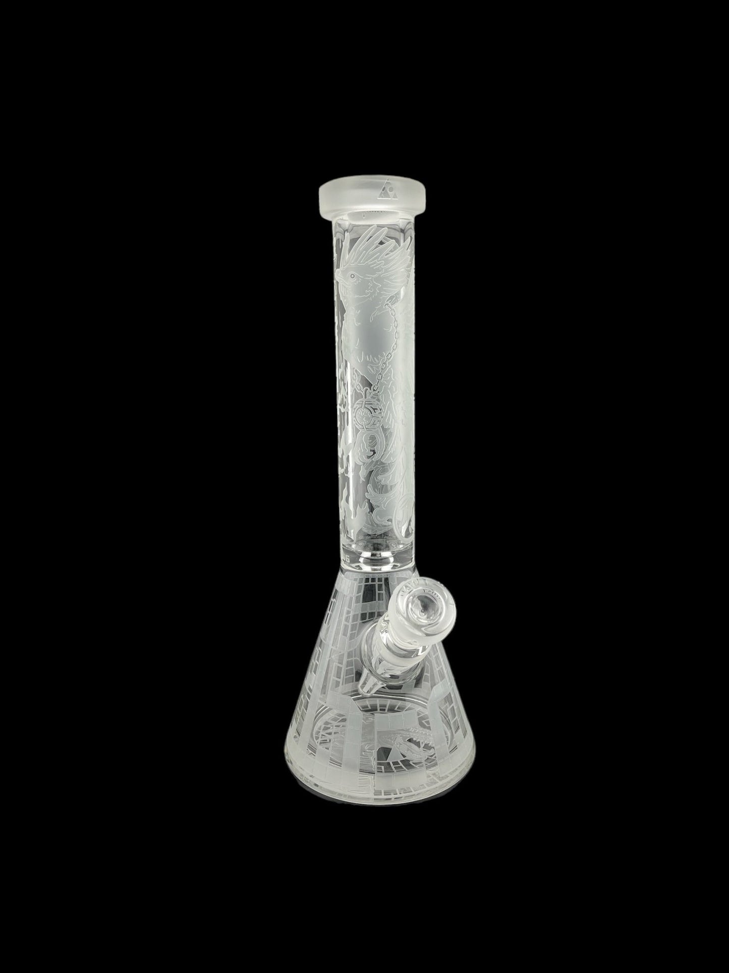 Milkyway Glass Phoenix Prison 15" Clear Beaker - Glassets