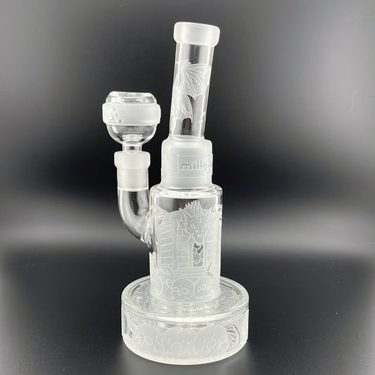 Milkyway Glass Temple of the Dragon 7" Clear Rig - Glassets