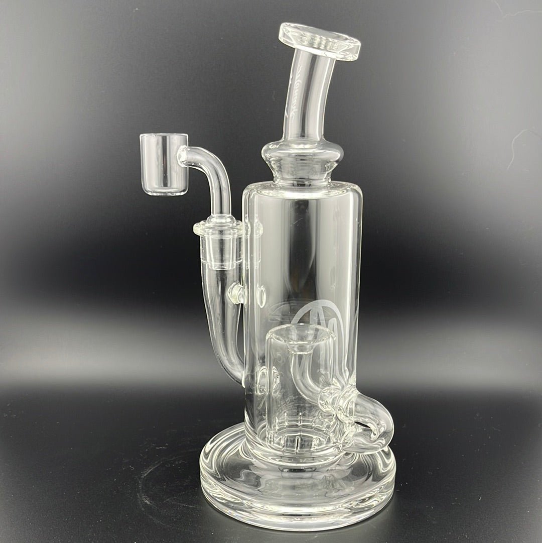 Monark Glass 8" Barrel Perc Incycler Clear - Glassets