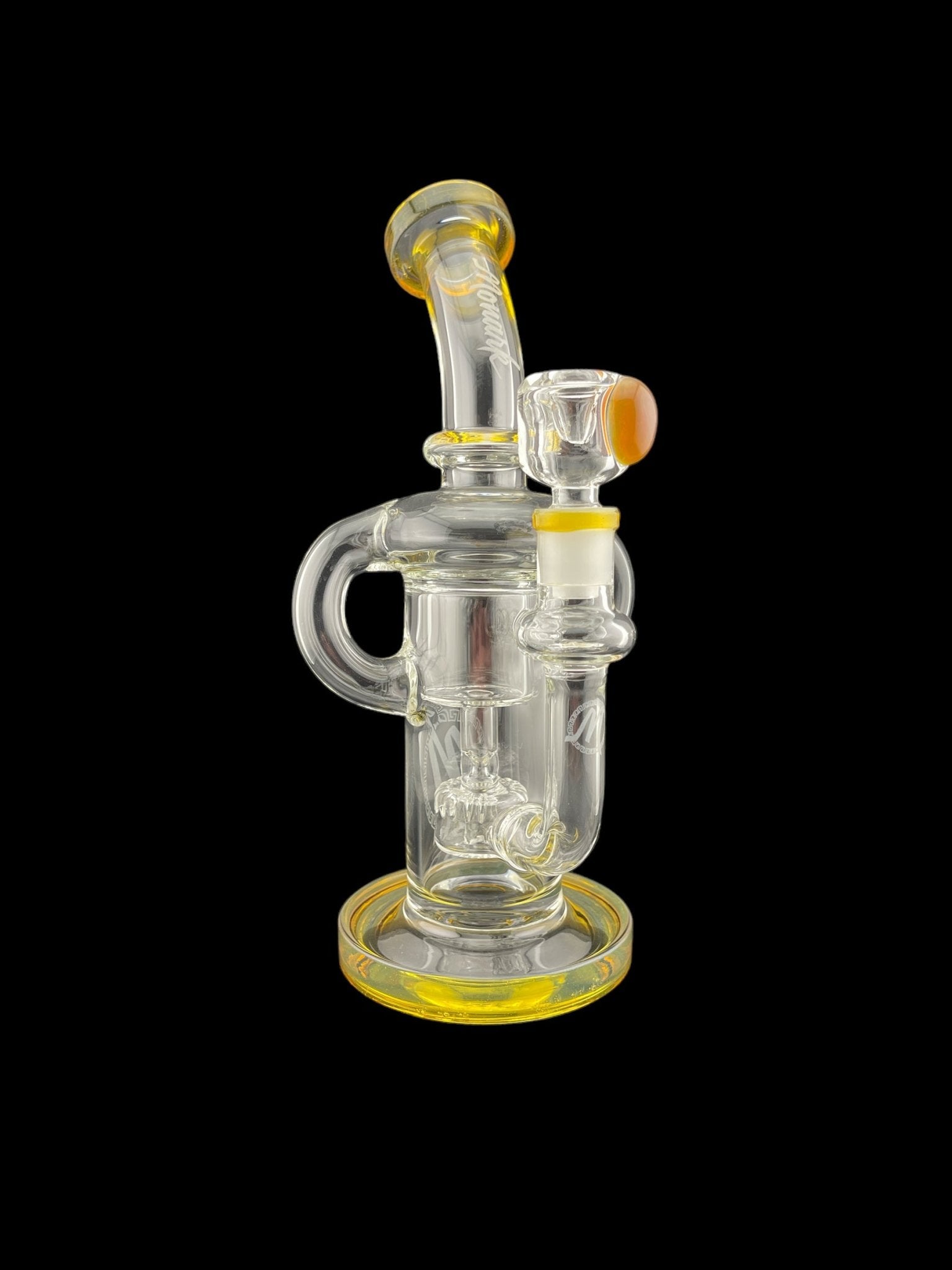 Monark Glass Heavy Base Dual Uptake Recycler - Glassets