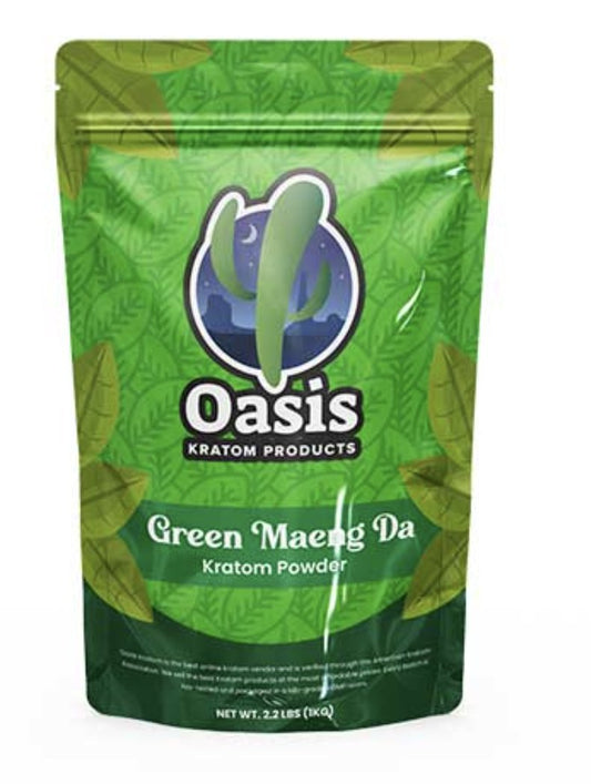 Oasis Kratom Green Maeng Da 125g Powder - Glassets