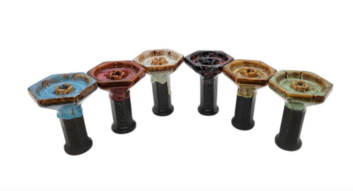 Pharaohs Hookah Nova Bowl - Assorted Colors - Glassets