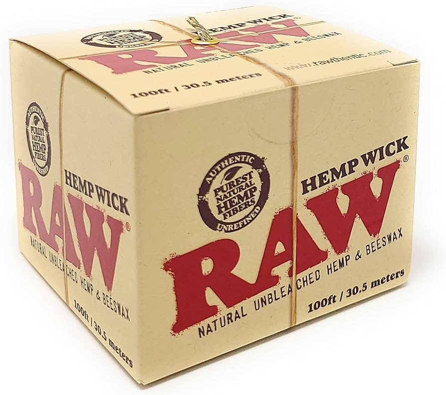 Raw 100ft Hemp Wick - Glassets